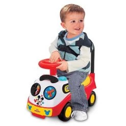 Kiddieland KDL- 048116 My First Mickey Musical Toddler Ride On Car Toy with Pop-up Character, Music, and Blinking Lights for Ages 1-3 Years