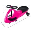 Toy Time Kids' Ride-On Twist and Wiggle Car, Pink and Black
