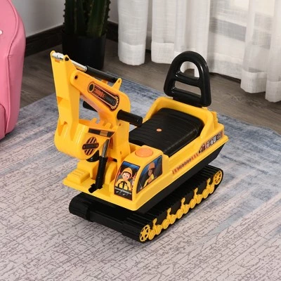 HOMCOM NO POWER Ride On Excavator Toy Tractors Digger Movable Scooter Walker Pretend Play Toddler Construction Truck Basket Storage For Boys Girls 8 HOMCOM NO POWER Ride On Excavator Toy Tractors Digger Movable Scooter Walker Pretend Play Toddler Construction Truck Basket Storage For Boys Girls - Image 8