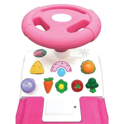 Kiddieland Minnie Mouse Happy Kitchen Interactive Ride On Train with Interactive Buttons Featuring Fruits, Vegetables, and Kitchen Sounds 2 Kiddieland Minnie Mouse Happy Kitchen Interactive Ride On Train with Interactive Buttons Featuring Fruits, Vegetables, and Kitchen Sounds - Image 2