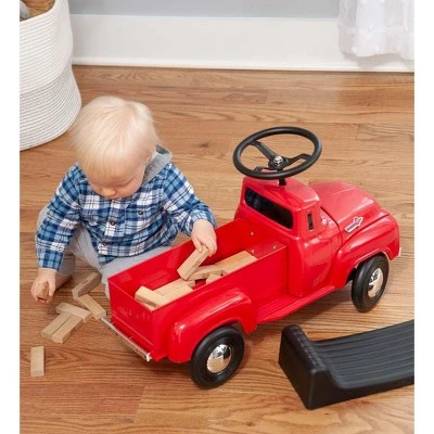 HearthSong Red Retro Ford Pickup Truck Foot-To-Floor Ride-On for kids 7 HearthSong Red Retro Ford Pickup Truck Foot-To-Floor Ride-On for kids - Image 7