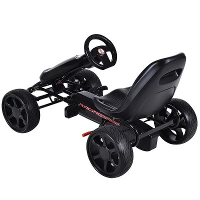 Costway Xmas Gift Go Kart Kids Ride On Car Pedal Powered Car 4 Wheel Racer Toy Stealth Outdoor 3 Costway Xmas Gift Go Kart Kids Ride On Car Pedal Powered Car 4 Wheel Racer Toy Stealth Outdoor - Image 3
