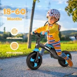 Costway 5-in-1 Kids Bicycle Foldable Toddler Balance Bike W/ Detachable Push Handle -Riding Toys, Scooters & Hoverboards shop unnamed file 369