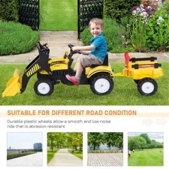 Aosom Ride-On Kids Bulldozer/Excavator Toy with Real Working Dirt Bucket Easy Pedal Controls 6 Wheels & Cargo Trailer 12 Aosom Ride-On Kids Bulldozer/Excavator Toy with Real Working Dirt Bucket Easy Pedal Controls 6 Wheels & Cargo Trailer -Riding Toys, Scooters & Hoverboards shop unnamed file 3715