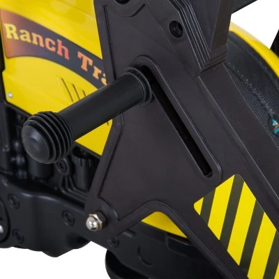 Aosom Ride-On Kids Bulldozer/Excavator Toy with Real Working Dirt Bucket Easy Pedal Controls 6 Wheels & Cargo Trailer 6 Aosom Ride-On Kids Bulldozer/Excavator Toy with Real Working Dirt Bucket Easy Pedal Controls 6 Wheels & Cargo Trailer - Image 6