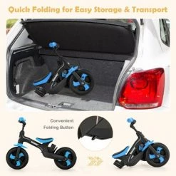 Costway 5-in-1 Kids Bicycle Foldable Toddler Balance Bike W/ Detachable Push Handle -Riding Toys, Scooters & Hoverboards shop unnamed file 373