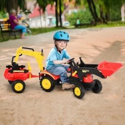 Aosom 3 in1 Kids Ride On Bulldozer/Excavator Toy with 6 Wheels Controllable Cargo Trailer & Easy Pedal Controls 15 Aosom 3 in1 Kids Ride On Bulldozer/Excavator Toy with 6 Wheels Controllable Cargo Trailer & Easy Pedal Controls -Riding Toys, Scooters & Hoverboards shop unnamed file 3765