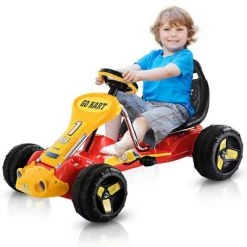 Costway Go Kart Kids Ride On Car Pedal Powered Car 4 Wheel Racer Toy Stealth Outdoor -Riding Toys, Scooters & Hoverboards shop unnamed file 3774