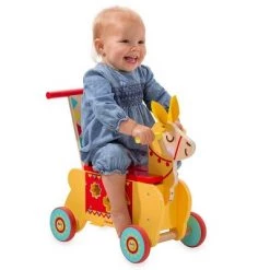 Magic Cabin - Wooden Ride-On Llama for Toddlers & Kids