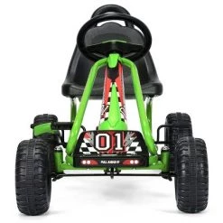 Costway Kids Pedal Go Kart 4 Wheel Ride On Toys w/ Adjustable Seat & Handbrake Green -Riding Toys, Scooters & Hoverboards shop unnamed file 3821