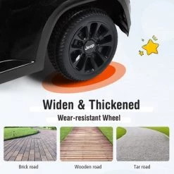 Costway 3 in 1 Licensed Jeep Kids Push Car Toddler Stroller Walking Car w/ Canopy WhiteBlackRed -Riding Toys, Scooters & Hoverboards shop unnamed file 3874