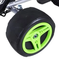 Aosom Kids Go Kart, 4 Wheeled Ride On Pedal Car, Racer for 3 years, for Boys and Girls, Outdoor - Green -Riding Toys, Scooters & Hoverboards shop unnamed file 3892