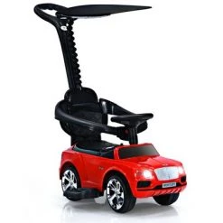 Costway 3-in-1 Licensed Bentley Kids Ride On Push Car Toddler Sliding Car w/Canopy White -Riding Toys, Scooters & Hoverboards shop unnamed file 3909