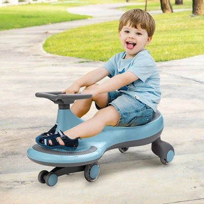 Costway Wiggle Car Ride-on Toy w/ Flashing Wheels for Toddlers & Kids 3 Costway Wiggle Car Ride-on Toy w/ Flashing Wheels for Toddlers & Kids - Image 3
