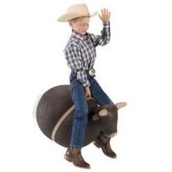 Big Country Toys Bouncy Bull Inflatable Riding Ball with Handle Bull Riding and Rodeo Toys 444