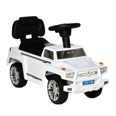 Aosom Ride on Sliding Car Toy SUV Style Baby Toddler Foot to Floor Slider Stroller w/ Horn Music Working Lights Hidden Storage Anti-overturning System 7 Aosom Ride on Sliding Car Toy SUV Style Baby Toddler Foot to Floor Slider Stroller w/ Horn Music Working Lights Hidden Storage Anti-overturning System - Image 7