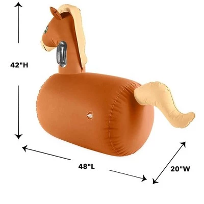 HearthSong Set of 2 Inflatable Ride-On Horses Hippity Hop Toy for Kids' Active Play 3 HearthSong Set of 2 Inflatable Ride-On Horses Hippity Hop Toy for Kids' Active Play - Image 3