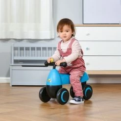 Qaba Toddler Sliding Car Ride-on Toy Walking Bike No Pedal with 4 Wheels Baby Bicycle Indoor Outdoor First Birthday Gifts for Boys Girls 18-36 months -Riding Toys, Scooters & Hoverboards shop unnamed file 4053