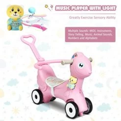 Costway Baby Rocking Horse 4 in 1 Kids Ride On Toy Push Car w/ Music -Riding Toys, Scooters & Hoverboards shop unnamed file 4087