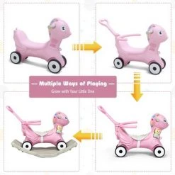 Costway Baby Rocking Horse 4 in 1 Kids Ride On Toy Push Car w/ Music -Riding Toys, Scooters & Hoverboards shop unnamed file 4088