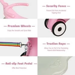 Costway Baby Rocking Horse 4 in 1 Kids Ride On Toy Push Car w/ Music -Riding Toys, Scooters & Hoverboards shop unnamed file 4091