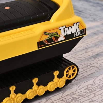 HOMCOM NO POWER 4 in 1 Ride-on Shooting Tank Play Scooter with Real Moving/Shooting Gun Barrel & Storage Underneath Seat 7 HOMCOM NO POWER 4 in 1 Ride-on Shooting Tank Play Scooter with Real Moving/Shooting Gun Barrel & Storage Underneath Seat - Image 7