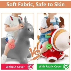 iPlay, iLearn, Bouncy Pals Holiday Friends Hopper Toy, Plush, Inflatable Ride-On Hopping Toy, Christmas Sweater Reindeer, Ages 18 Months and Up -Riding Toys, Scooters & Hoverboards shop unnamed file 4175