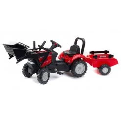 Universal Hobbies Case IH Maxxum 130 CVX Pedal Tractor with Loader and Trailer by Falk
