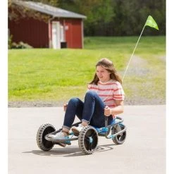 HearthSong YBike Explorer 2.0 Pedal Go Kart with No-Puncture Wheels and Adjustable Frame