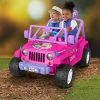 Power Wheels 12V Barbie Jeep Powered Ride-On