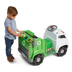 KidTrax Kid Trax 6V Real Rigs Recycling Truck Interactive Powered Ride-On - Green/White -Riding Toys, Scooters & Hoverboards shop unnamed file 4333