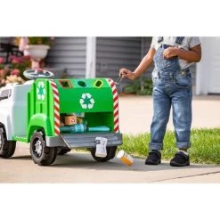 KidTrax Kid Trax 6V Real Rigs Recycling Truck Interactive Powered Ride-On - Green/White -Riding Toys, Scooters & Hoverboards shop unnamed file 4343