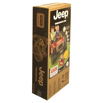 Power Wheels 12V Jeep Wrangler Powered Ride-On - Red 4 Power Wheels 12V Jeep Wrangler Powered Ride-On - Red - Image 4