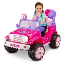 KidTrax Kid Trax 6V Disney Minnie Mouse Flower Power 4x4 Powered Ride-On - Pink