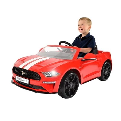 Rollplay 6V Ford Mustang Powered Ride-On - Red 4 Rollplay 6V Ford Mustang Powered Ride-On - Red - Image 4