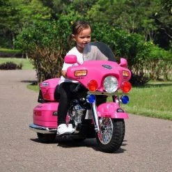 Kid Motorz 12V Police Motorcycle Powered Ride-On - Pink -Riding Toys, Scooters & Hoverboards shop unnamed file 4522