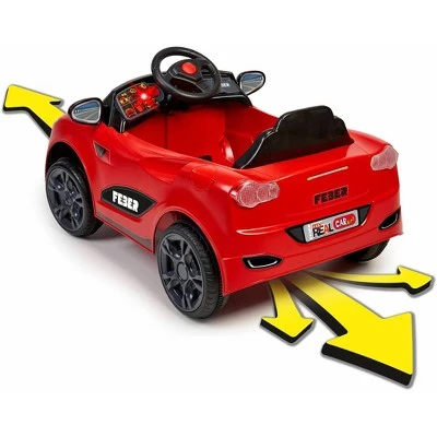 Feber 6V My Real Car 6-in-1 Breakdown Powered Ride-On - Red 7 Feber 6V My Real Car 6-in-1 Breakdown Powered Ride-On - Red - Image 7