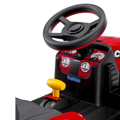 Peg Perego 12V Case Magnum Tractor with Trailer Powered Ride-On - Red 1 Peg Perego 12V Case Magnum Tractor with Trailer Powered Ride-On - Red