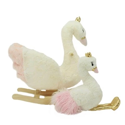 Animal Adventure Soft Landing Darling Duos Swan Children's Rocker and Stuffed Animal bundle 3 Animal Adventure Soft Landing Darling Duos Swan Children's Rocker and Stuffed Animal bundle - Image 3