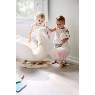 Animal Adventure Soft Landing Darling Duos Swan Children's Rocker and Stuffed Animal bundle 6 Animal Adventure Soft Landing Darling Duos Swan Children's Rocker and Stuffed Animal bundle - Image 6