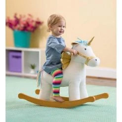 Magic Cabin - Goldie the Rockin' Unicorn Plush Stuffed Animal for Kids