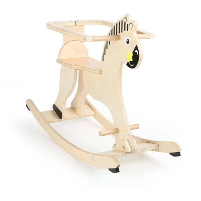 Small Foot Wooden Toys Natural Wooden Rocking Horse With Removable Protective Ring 2 Small Foot Wooden Toys Natural Wooden Rocking Horse With Removable Protective Ring - Image 2