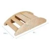 ECR4Kids Birch Rocking Boat and Steps, 2-in-1 Wooden Play Center for Motor Development for Toddlers