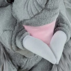 Qaba Kids Ride-On Rocking Horse Toy Mammoth Style Rocker with Fun Music & Soft Plush Fabric for Children 18-36 Months -Riding Toys, Scooters & Hoverboards shop unnamed file 5015