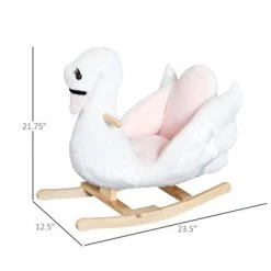 Qaba Plush Kids Ride On Rocking Horse Swan Style Toy White and Pink 10 Qaba Plush Kids Ride On Rocking Horse Swan Style Toy White and Pink -Riding Toys, Scooters & Hoverboards shop unnamed file 5019
