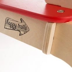 Happy Trails Rocking Horse Ride-on Toy for Children-Classic Wooden Rocker-Helps Develop Strength, Balance and Coordination- Fun for Boys and Girls