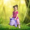 Farm Hoppers Inflatable Bouncing Purple Unicorn
