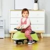 Qaba Ride on Wiggle Car w/LED Flashing Wheels Swing Car for Toddlers No Batteries Gears or Pedals - Twist Turn Wiggle Movement to Steer