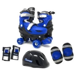Chicago Skates Deluxe Kids' Quad Roller Skate Combo Set - Black/Blue -Riding Toys, Scooters & Hoverboards shop unnamed file 5240
