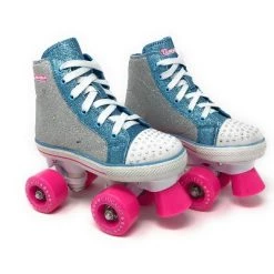 Chicago Skates Fashion Kids' Quad Roller Skate - Blue/Silver